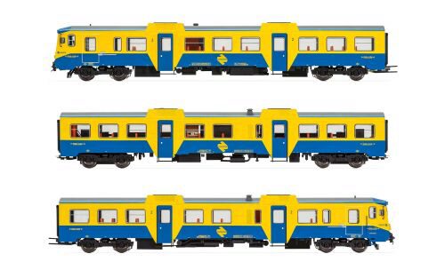 Electrotren E3421D RENFE, diesel railcar, class 592, blue/yellow,Dec.